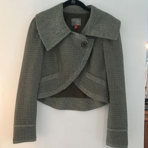 Olive Green Cropped Jacket